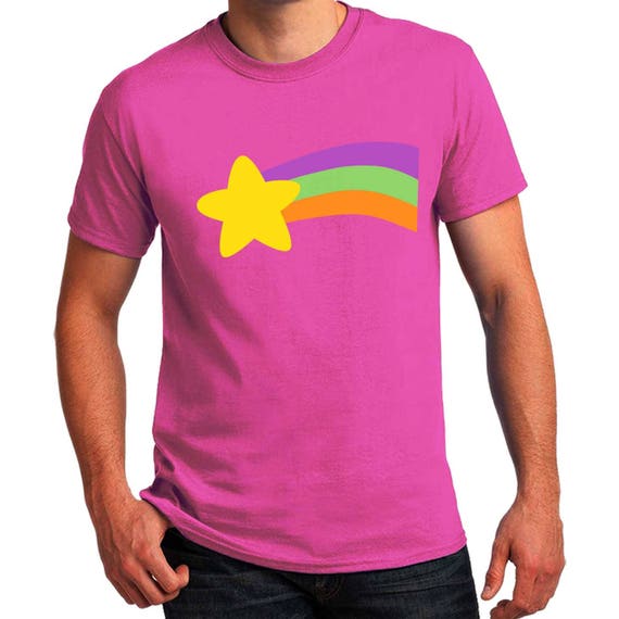 Rainbow Star Print T-shirt Halloween 