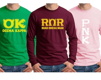 Roar Omega PNK OK T-shirt Monsters University Halloween costume cosplay Long Sleeve Shirts Mens Kids sizes