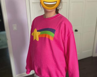 Süßer Cosplay-Pullover Mit Regenbogenstern - Gemütlich & Stylisch