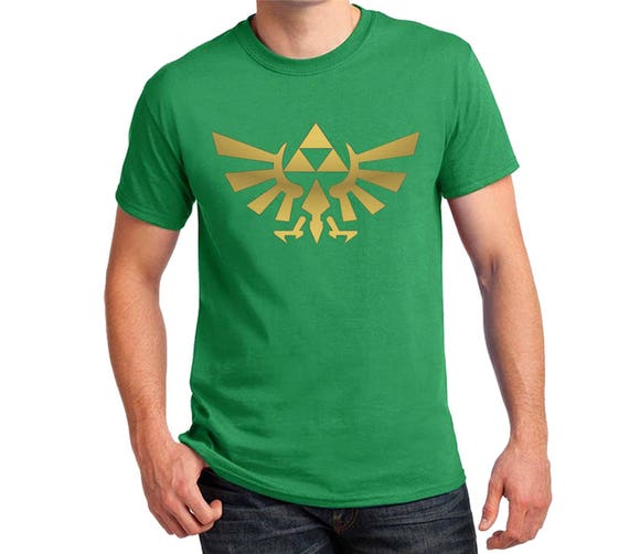 Sweat à Capuche Zelda Triforce Glitch - Logo Doré - Noir - Taille Regular Homme