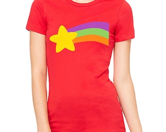 Rainbow Star print T-shirt Halloween cosplay costume Men's, Women's, Youth Kids size Shirts