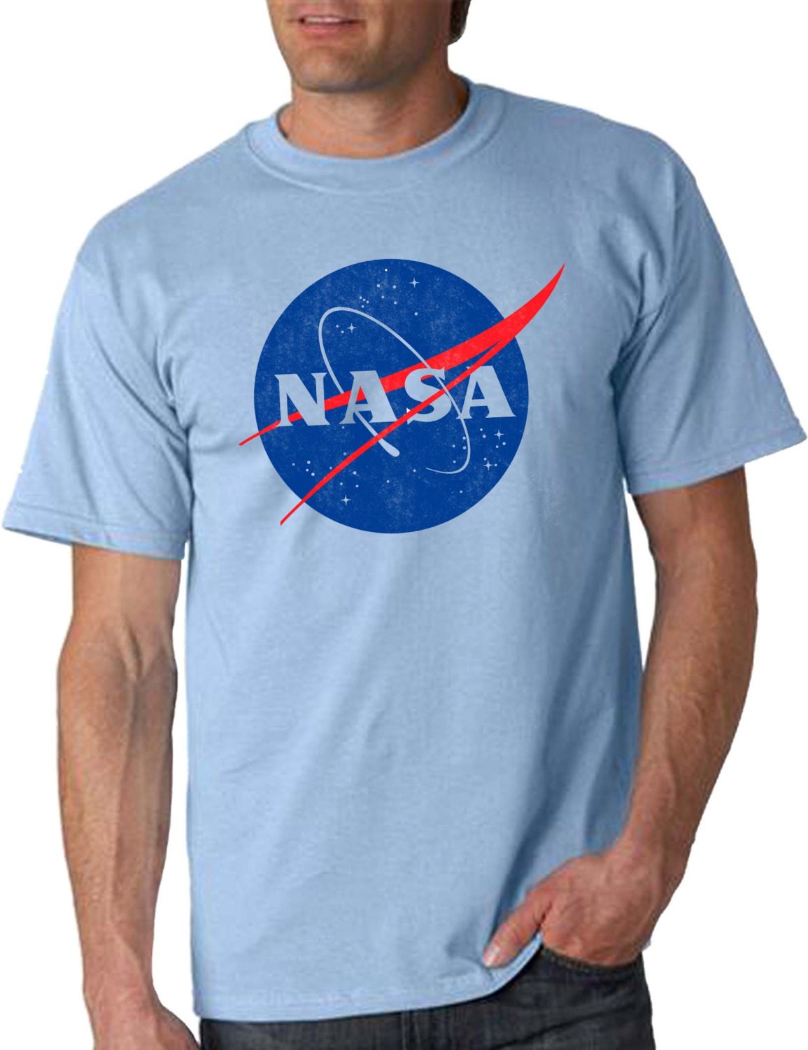 Camisetas NASA logo retro camiseta para hombre damas - España