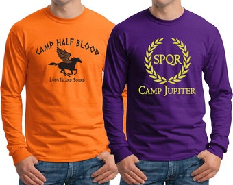 Camp Jupiter and Camp Half Blood Long Sleeve Adult size Shirts