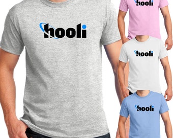 Hooli T-shirt Silicon Valley Geek T-shirts Men's (S-4XL) T-shirts and Ladies Slim-Fit (S-2XL) T-shirts