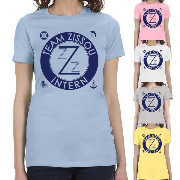 Team Zissou Intern T-shirt Life Aquatic Captain Zissou cosplay Shirts Men's Youth Ladies sizes