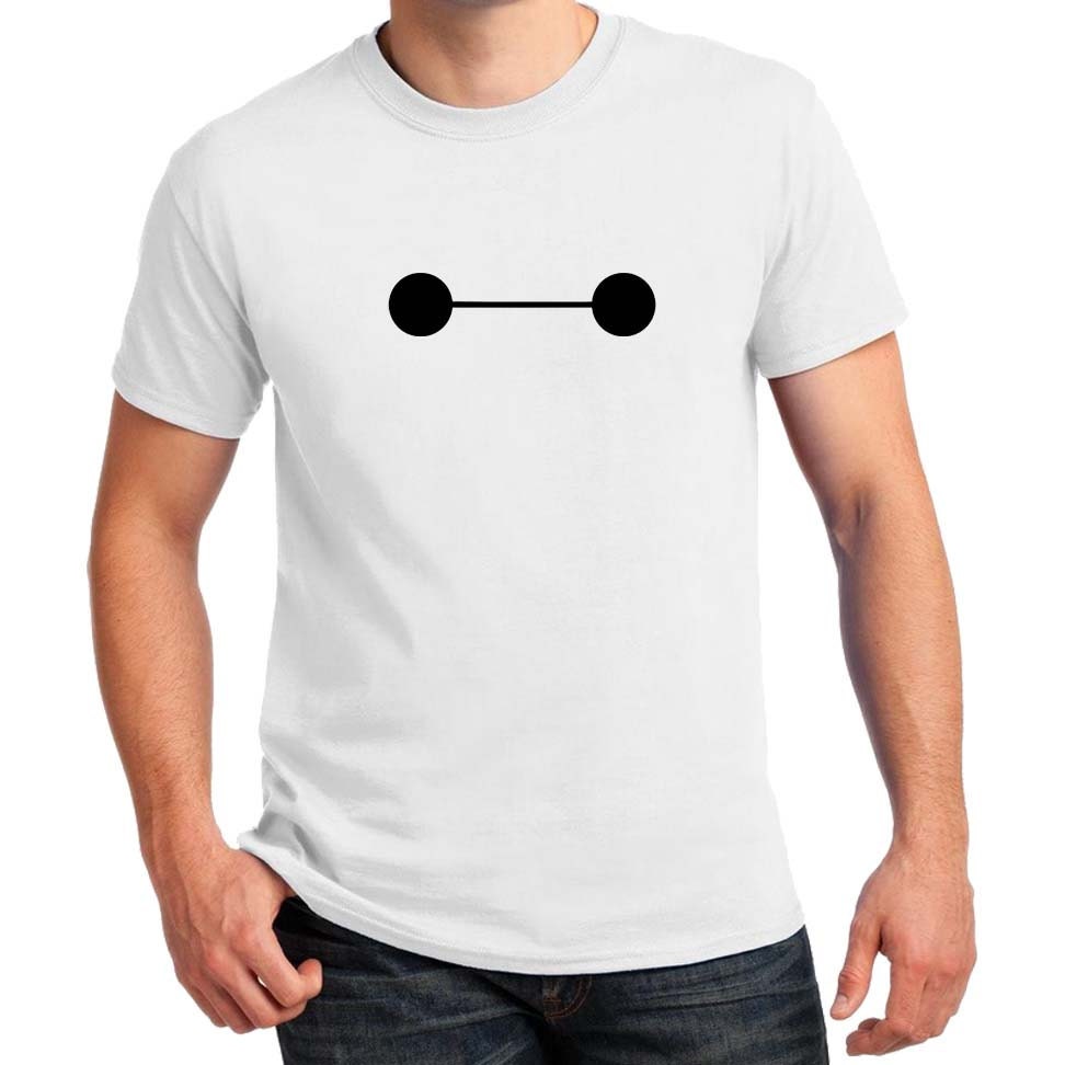 Baymax robot face T-shirt Big Hero Halloween Costume cosplay Shirts Men's, Ladies, youth and Toddler sizes