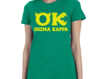 Oozma Kappa OK T-shirt Monsters University Halloween costume cosplay Shirts Mens Ladies Kids sizes