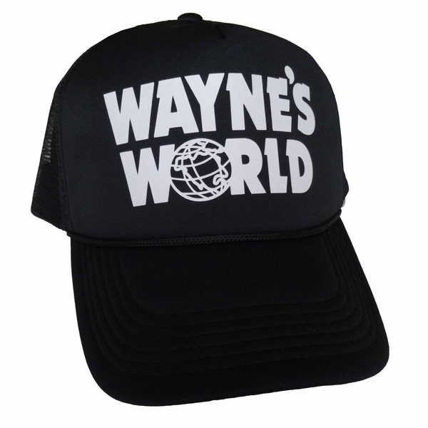 Wayne's World Hat Wayne Campbell Garth Shwing Cosplay Trucker Foam Mesh Party Caps
