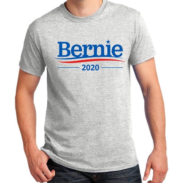 Bernie Sanders 2020 Presidential Campaign Vote for Sanders Unisex Men's T-shirts and Ladies Slim-Fit T-shirts