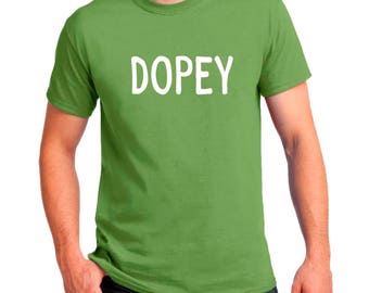 DOPEY Dwarf T-shirts DIY Halloween Costume Men's, Women's, Youth, Toddler, Baby Cosplay shirts Many Colors