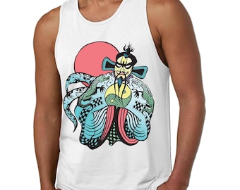 Fu Manchu Tank Top Jack Halloween Costume Sleeveless Men's, Youth, and Ladies Slim Tanks S-3XL