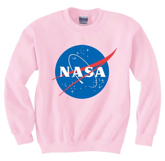 Blue and pink nasa sweatshirt best sale