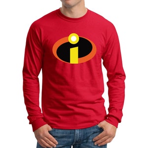The Incredibles Long Sleeve Shirts Men&#39;s, Youth, Toddler and Baby Halloween Cosplay shirts