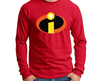 The Incredibles Long Sleeve Shirts Men&#39;s, Youth, Toddler and Baby Halloween Cosplay shirts