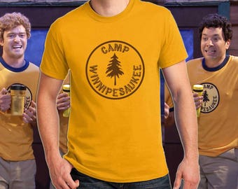 Camp Winnipesaukee logo T-shirt Men's, Women's, Youth Halloween Cosplay Gold color shirts