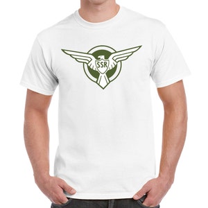 Captain America SSR T-shirt Cosplay Halloween Costume T-shirt