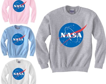 NASA Retro Logo Sweatshirt Insignia Space Science Geek Mens Unisex Sweaters S-3XL