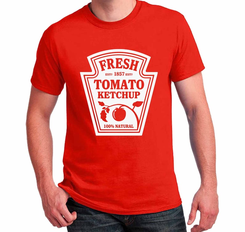 Fresh Tomato Ketchup Tshirt Halloween Costume Cosplay Shirts Etsy