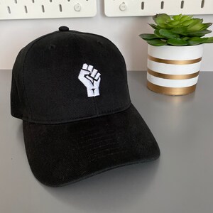 BLM Fist embroidered Hat Black Lives Matter Unite symbol adjustable cap