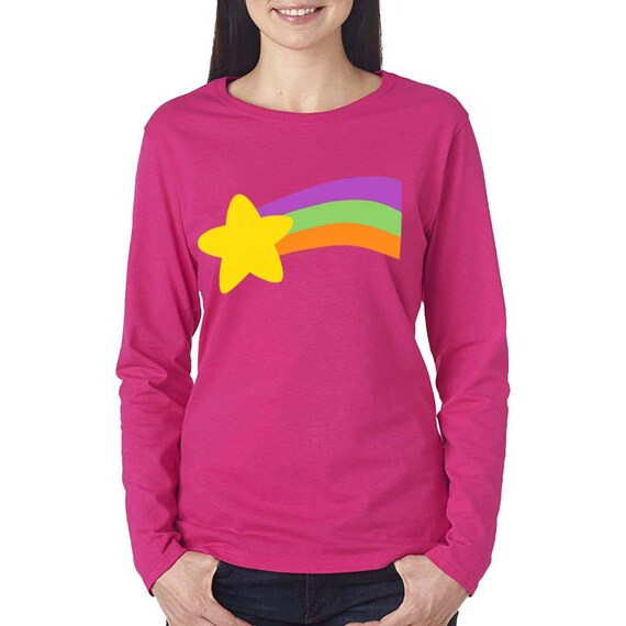 Rainbow Star Print T-shirt Halloween 