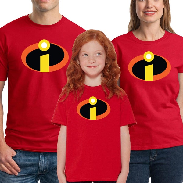 The Incredibles T-shirts Men's, Women's, Youth, Toddler and Baby Bodysuit Creeper Halloween Cosplay shirts