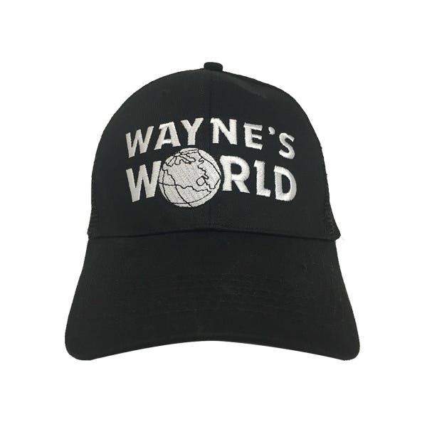 Wayne's World logo Hat Wayne Campbell Garth Shwing Cosplay quality stitched/embroidered Hats