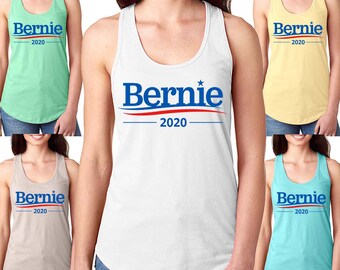 Bernie Sanders 2020 Tank Top campagne présidentielle Vote pour Sanders dames Racerback Tank chemises S-2XL