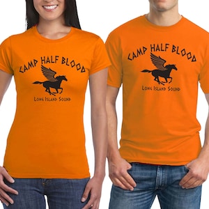  Go All Out YS 6-8 Gold Youth Camp Half-Blood Fun T-Shirt :  Deportes y Actividades al Aire Libre