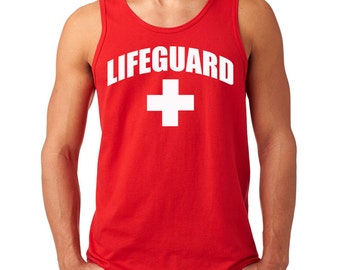 Lifeguard Tank Top Unisex/Men XS-3XL Size Adult Tank Tops