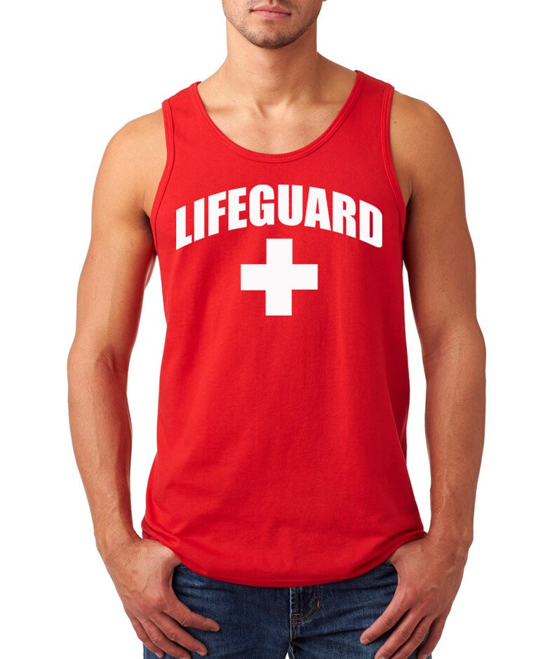Lifeguard Tank Top Unisex/men XS3XL Size Adult Tank Tops Etsy