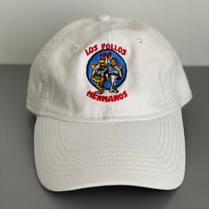 Los Pollos embroidered Hat Chicken Brother restaurant logo stitched adjustable hat Halloween cosplay