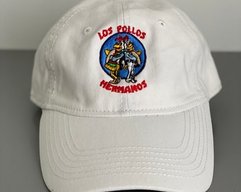 Los Pollos embroidered Hat Chicken Brother restaurant logo stitched adjustable hat Halloween cosplay