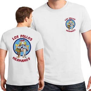 Los Pollos Hermanos 2 sided T-shirts Men&#39;s, Women&#39;s, Youth, Toddler and Baby Bodysuit Creeper Halloween Cosplay shirts