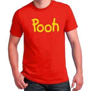 Pooh printed T-shirt Men&#39;s, Women&#39;s, Youth, Toddler and Baby Bodysuit Creeper Halloween Cosplay shirts