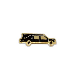 Hearse Delivery Goth Enamel Pin; Horror Pin; Collectible Pin