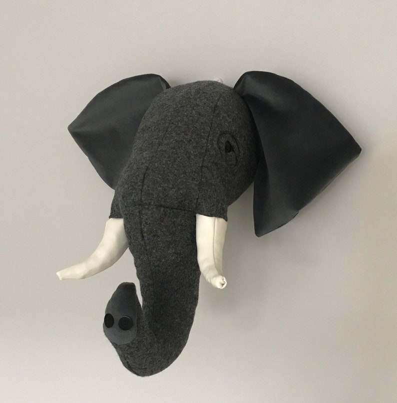 Elephant Head Wall Mount / Trophy Head / Faux Taxidermy Wall - Etsy New