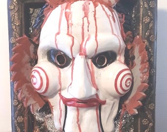 Billy Puppet Prop: SAW Movie Decor, Haunted House Mask