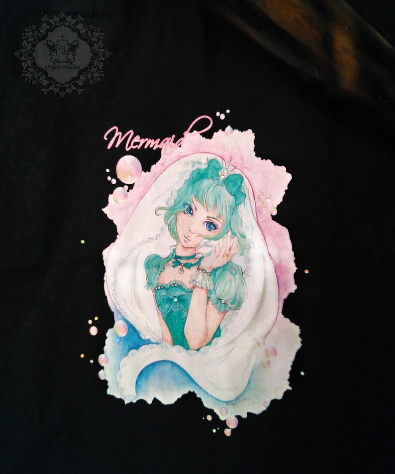Organic cotton bag PIA with long strap Fair Jute Bag Tote Bag Certified Cotton Vegan Manga Anime Lolita Motif 3 Colors
