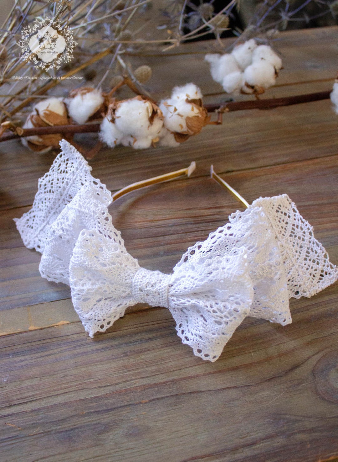 Sofia Baby Vintage lace headband main image 0