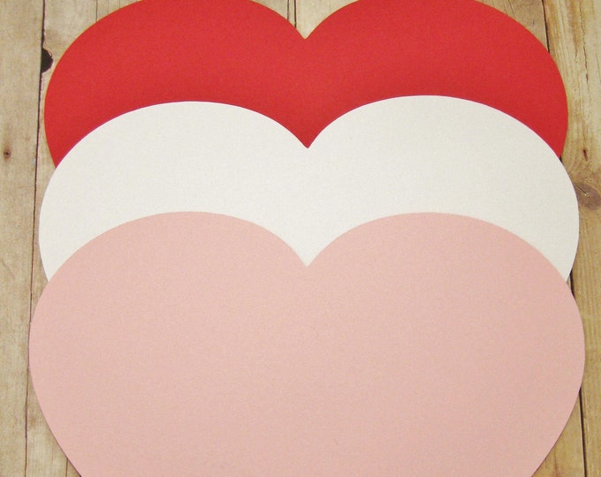 6 Inch Paper Heartsvalentine Heart Mixcardstock Heartschildren's