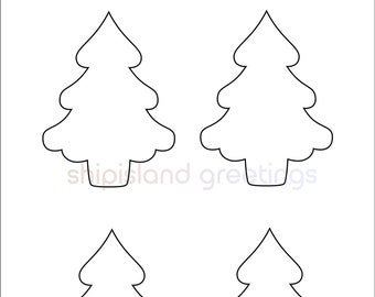 Printable Pine Tree Template-pdf Download-tree | Etsy