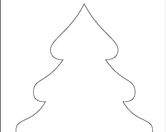 Printable Pine Tree Template-pdf Download-tree | Etsy