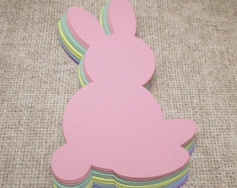 White Rabbit Cutouts-cardstock Bunny-easter Crafts-paper | Etsy