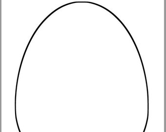 9 inch Easter Egg Template-Printable Easter Egg-Easter Egg Hunt-DIY Crafts-Easter Color Page-Kids Crafts-Classroom Decor-Spring Art Project