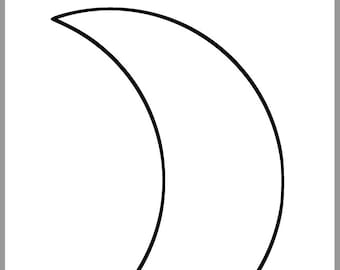 diy moon cutout etsy