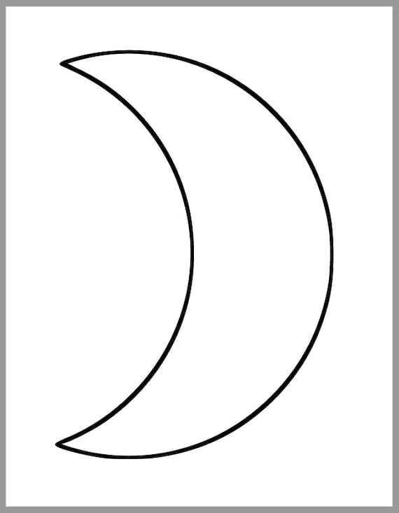 Crescent Moon And Star Printable Template