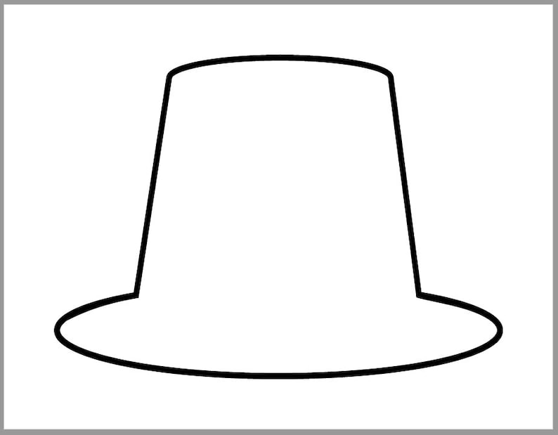 Printable Pilgrim Hat Customize And Print