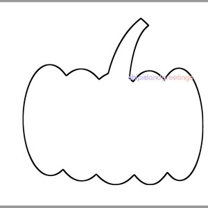 7 inch Pumpkin Template-Printable Templates-Fall Crafts-Halloween Templates-Large Pumpkin Cutouts-Kids Halloween Crafts-Fall Classroom