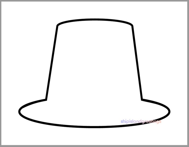 9 Inch Pilgrim Hat Template thanksgiving Crafts printable Pilgrim 9 Inch Pilgrim Hat Template thanksgiving Crafts printable Pilgrim