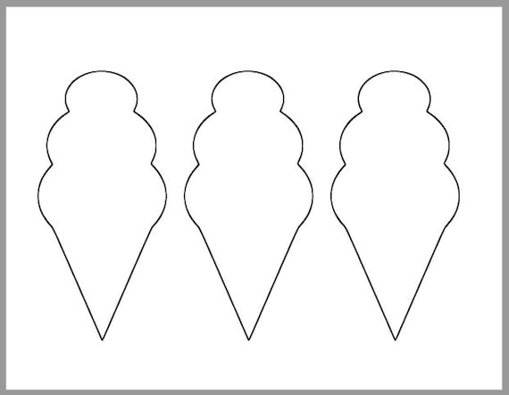Ice Cream Cone Template